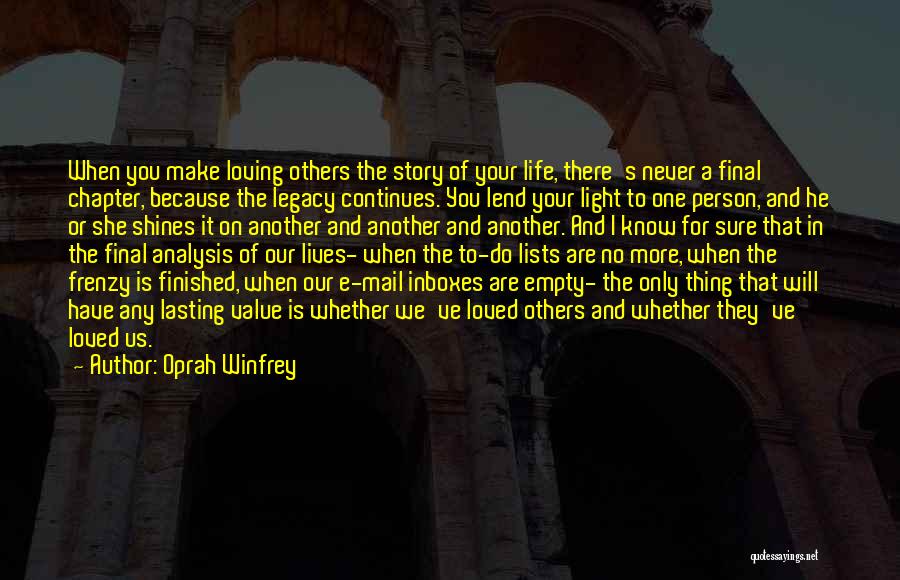 Value Of A Person Quotes By Oprah Winfrey