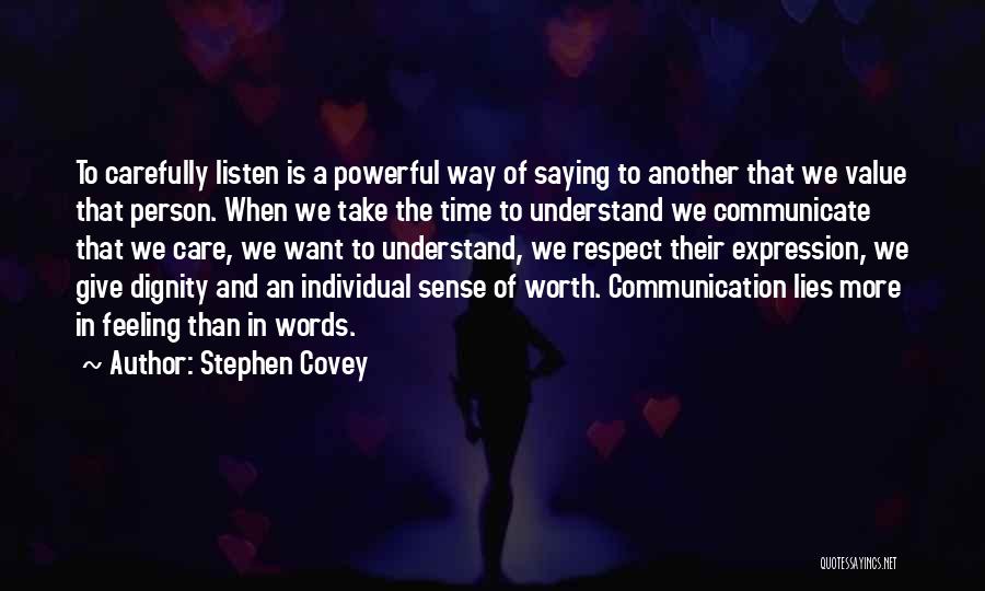 Value Of A Person Quotes By Stephen Covey