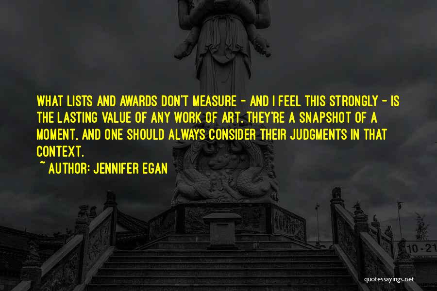 Value Of Art Quotes By Jennifer Egan