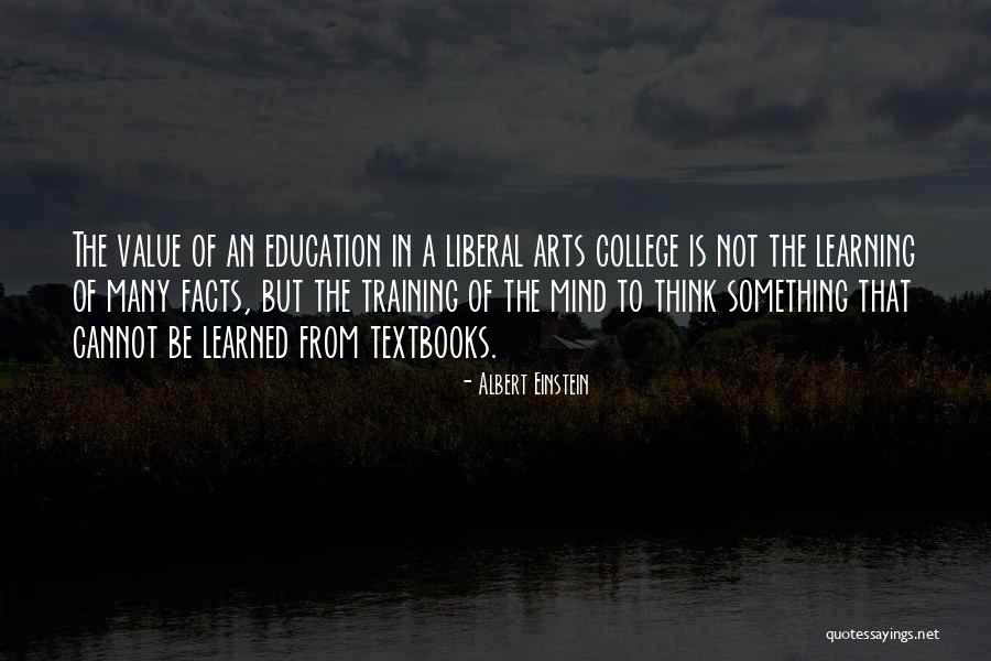 Value Of Arts Education Quotes By Albert Einstein