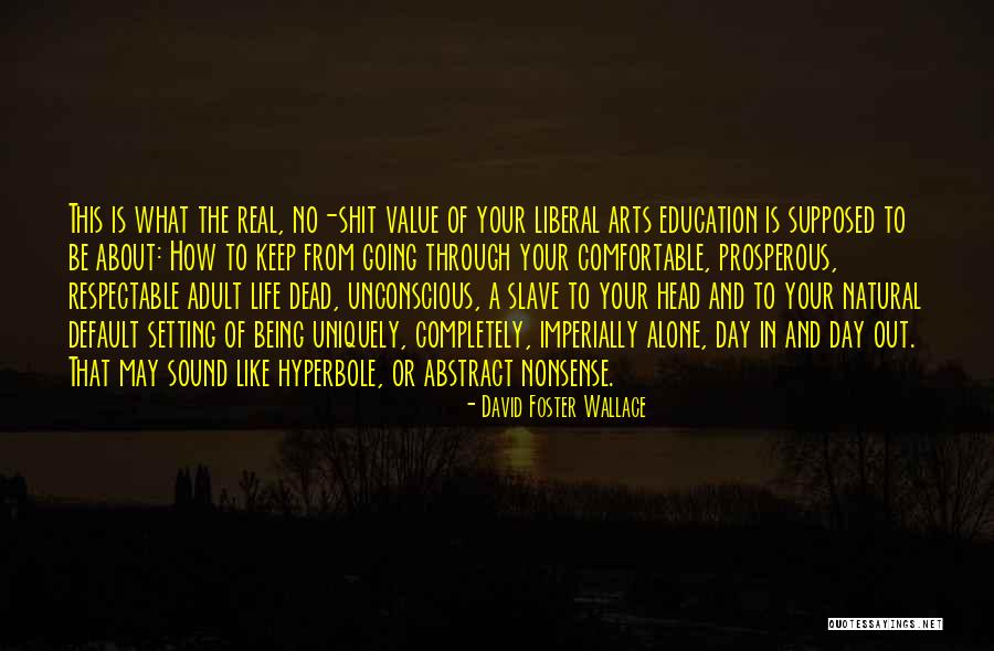 Value Of Arts Education Quotes By David Foster Wallace