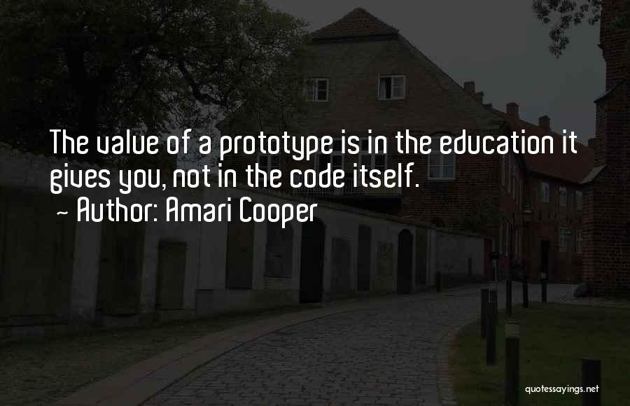 Value Of Education Quotes By Amari Cooper