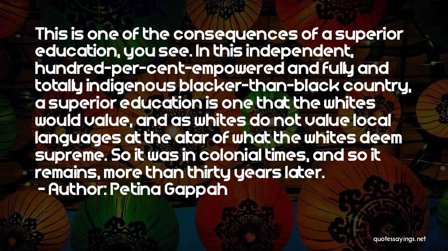 Value Of Education Quotes By Petina Gappah