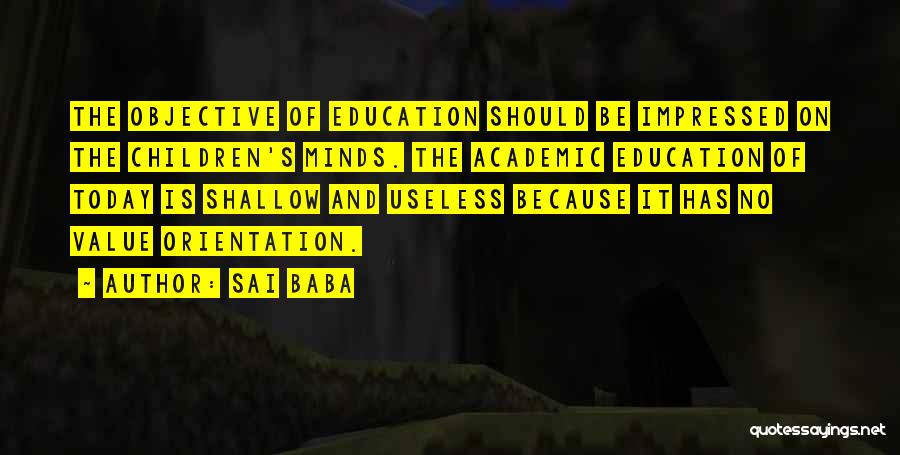 Value Of Education Quotes By Sai Baba
