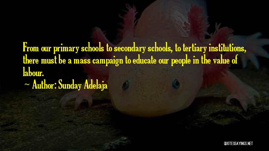 Value Of Education Quotes By Sunday Adelaja