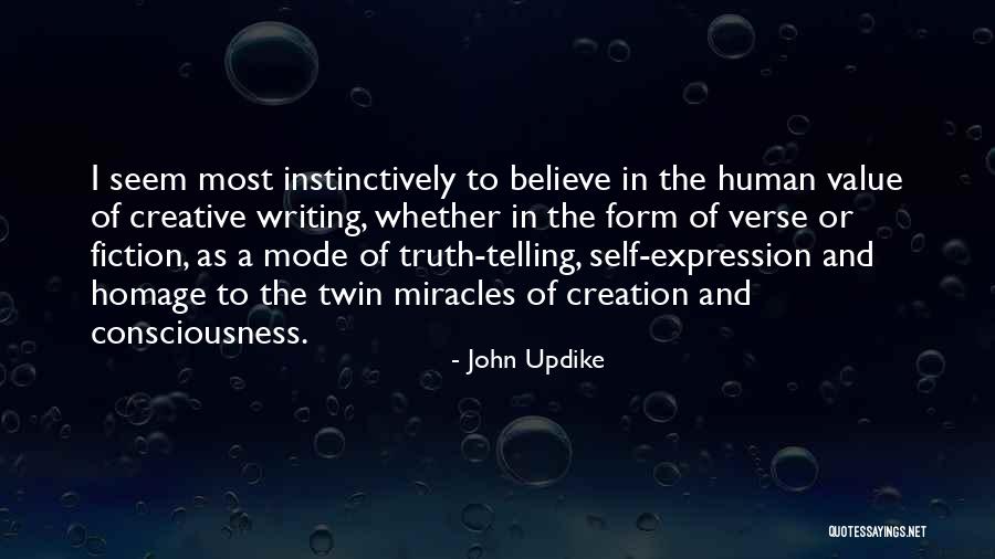 Value Of Fiction Quotes By John Updike Value Of Fiction Quotes By John Updike