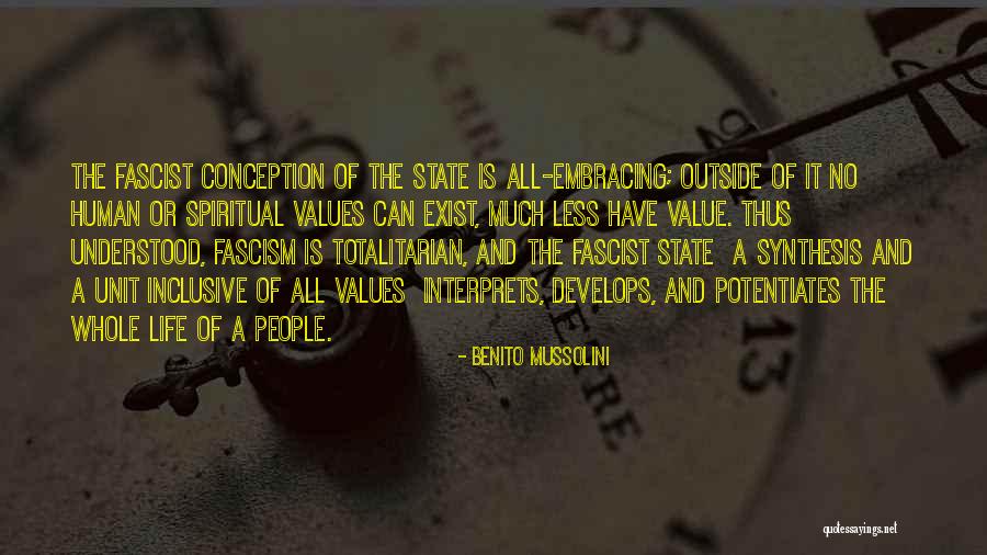 Value Of Human Life Quotes By Benito Mussolini Value Of Human Life Quotes By Benito Mussolini