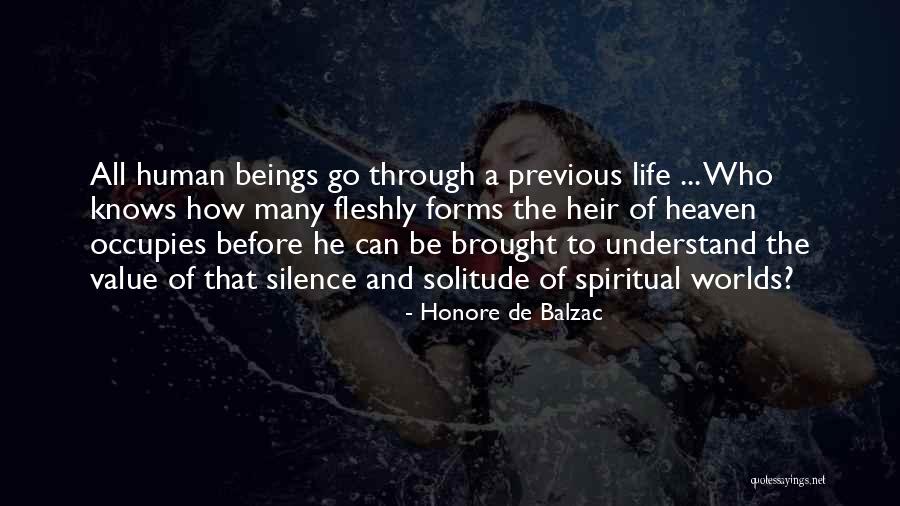 Value Of Human Life Quotes By Honore De Balzac