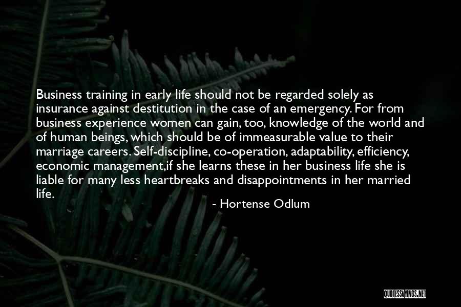 Value Of Human Life Quotes By Hortense Odlum