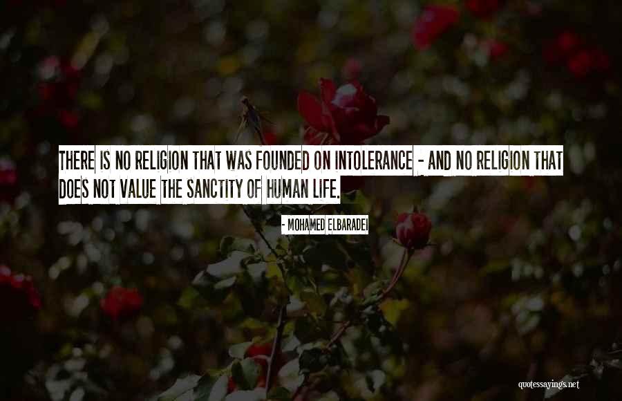 Value Of Human Life Quotes By Mohamed ElBaradei