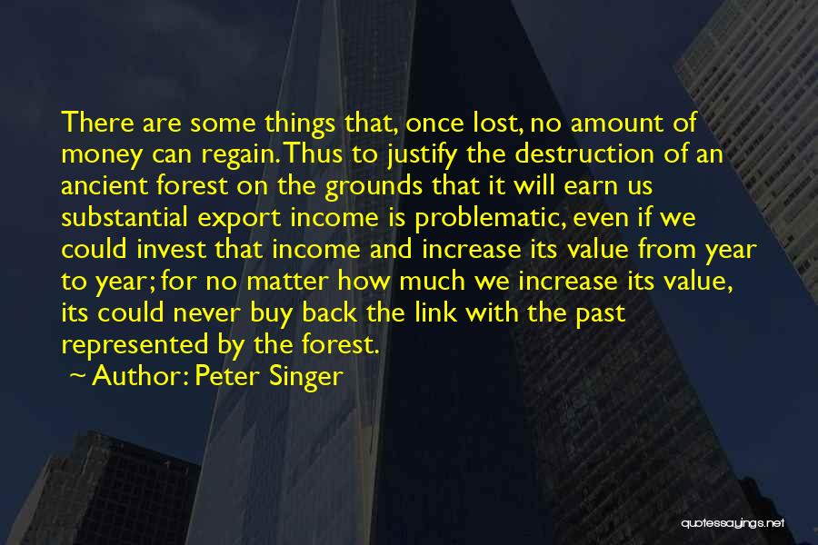 Value Of Something Lost Quotes By Peter Singer