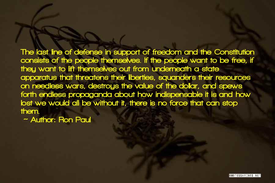 Value Of Something Lost Quotes By Ron Paul