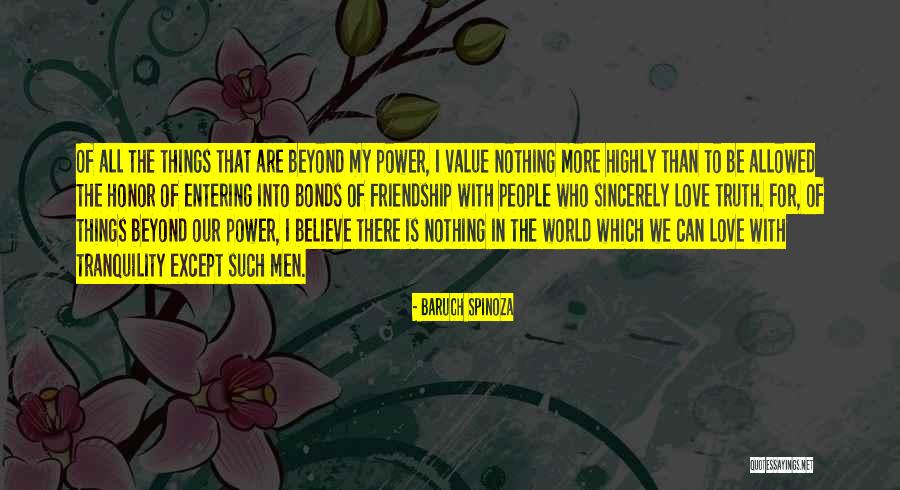 Value Of Things Quotes By Baruch Spinoza