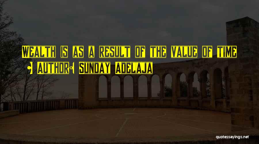 Value Of Time In Our Life Quotes By Sunday Adelaja