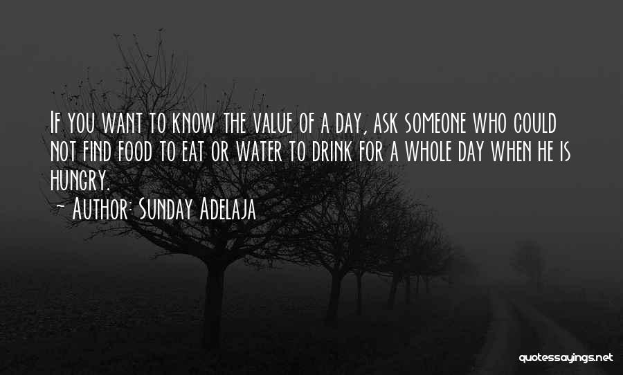 Value Of Water Quotes By Sunday Adelaja