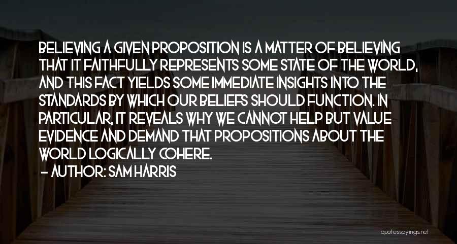 Value Proposition Quotes By Sam Harris