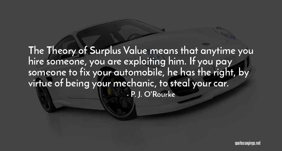 Value Theory Quotes By P. J. O'Rourke