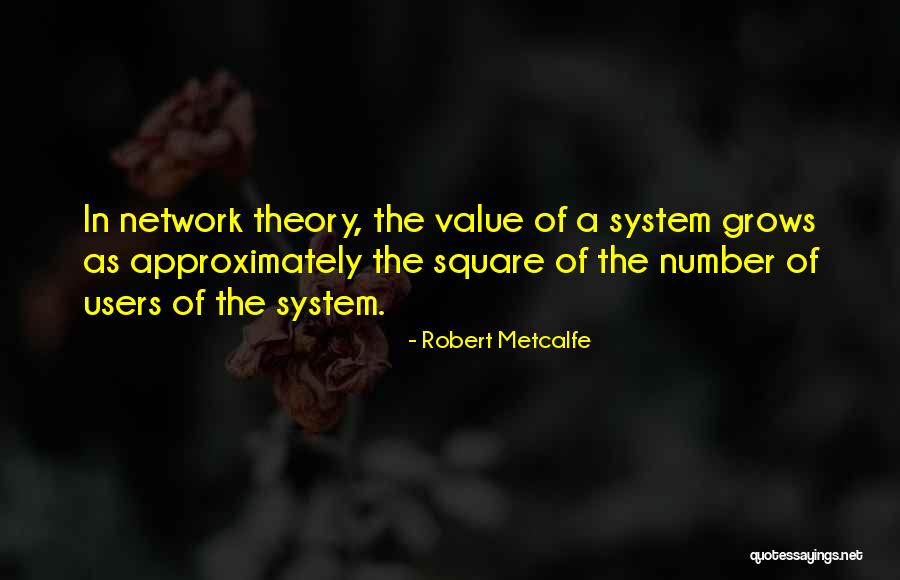 Value Theory Quotes By Robert Metcalfe