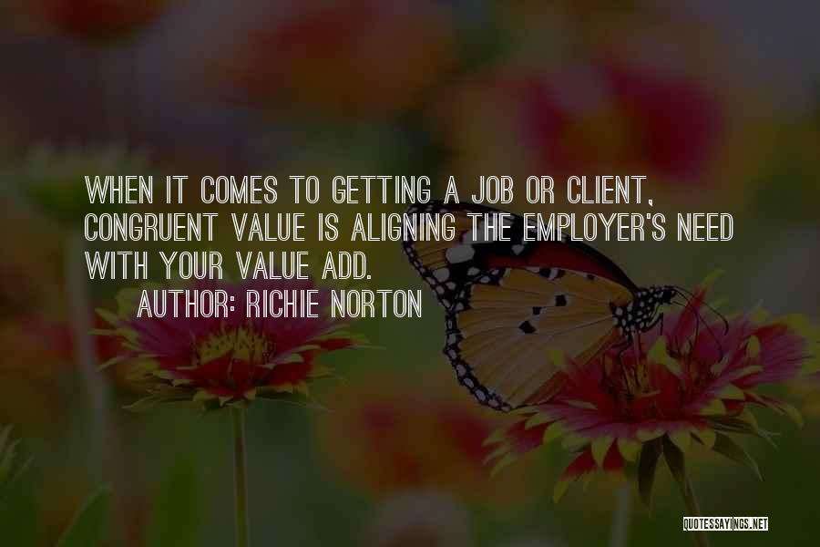 Value Your Job Quotes By Richie Norton