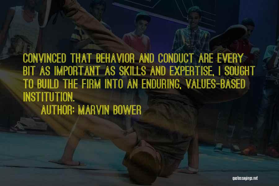 Values And Behavior Quotes By Marvin Bower