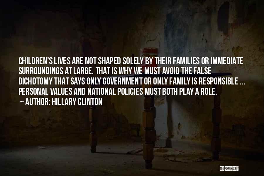 Values And Family Quotes By Hillary Clinton