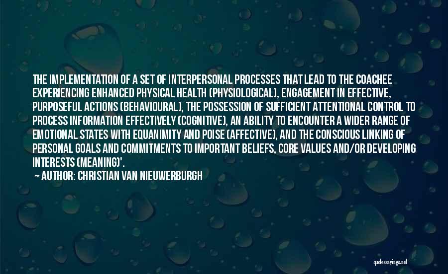 Values And Goals Quotes By Christian Van Nieuwerburgh