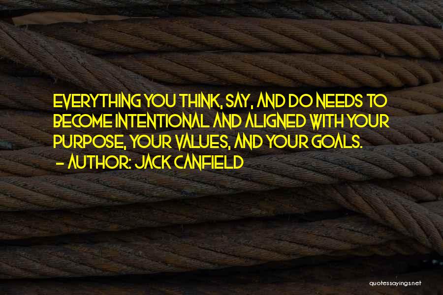 Values And Goals Quotes By Jack Canfield