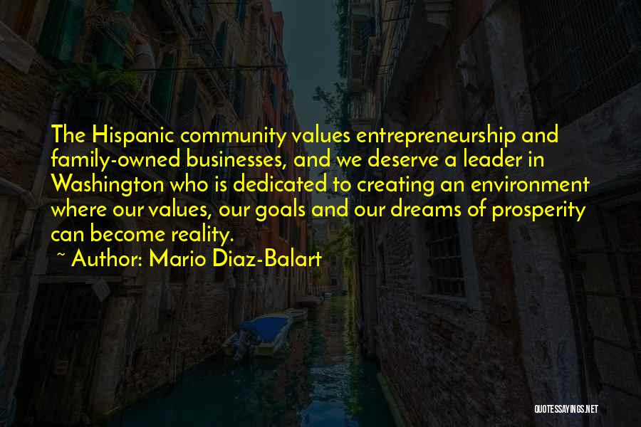 Values And Goals Quotes By Mario Diaz-Balart