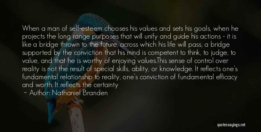 Values And Goals Quotes By Nathaniel Branden