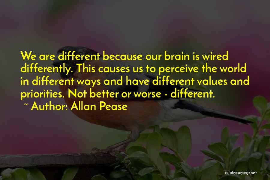 Values And Priorities Quotes By Allan Pease