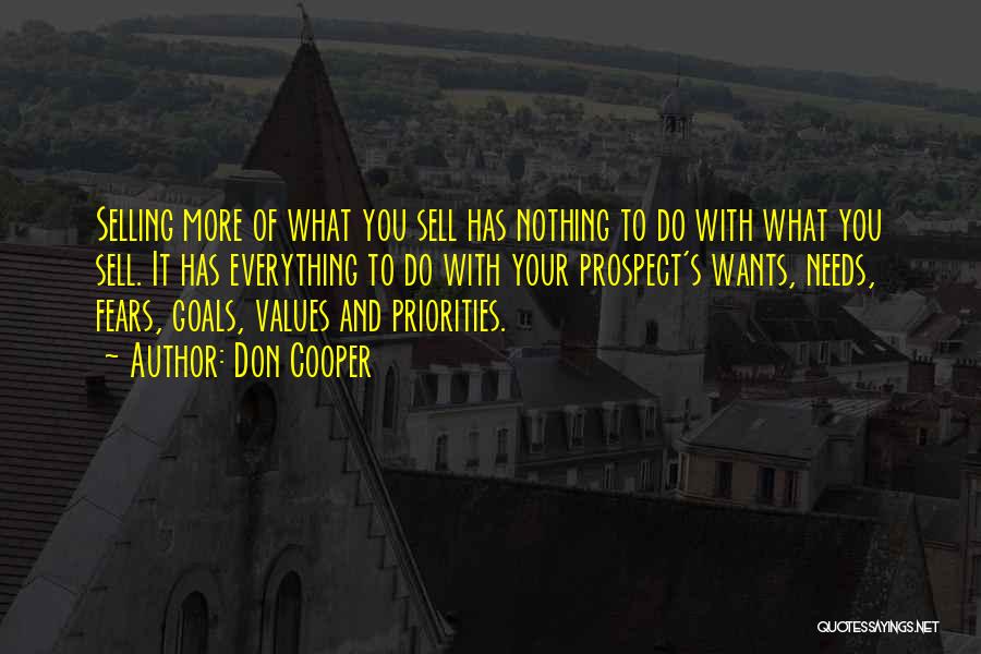 Values And Priorities Quotes By Don Cooper