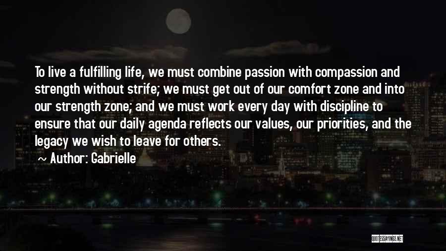 Values And Priorities Quotes By Gabrielle