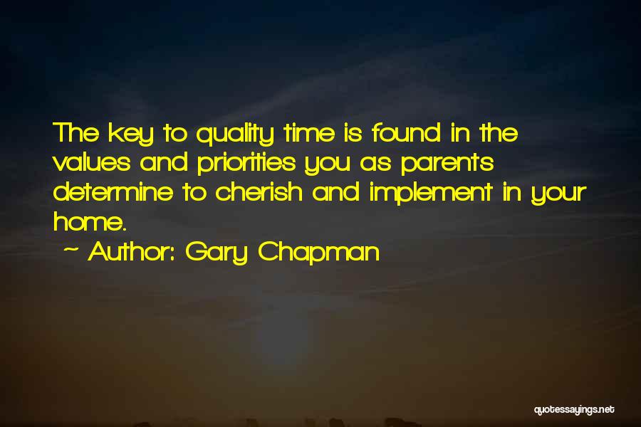 Values And Priorities Quotes By Gary Chapman