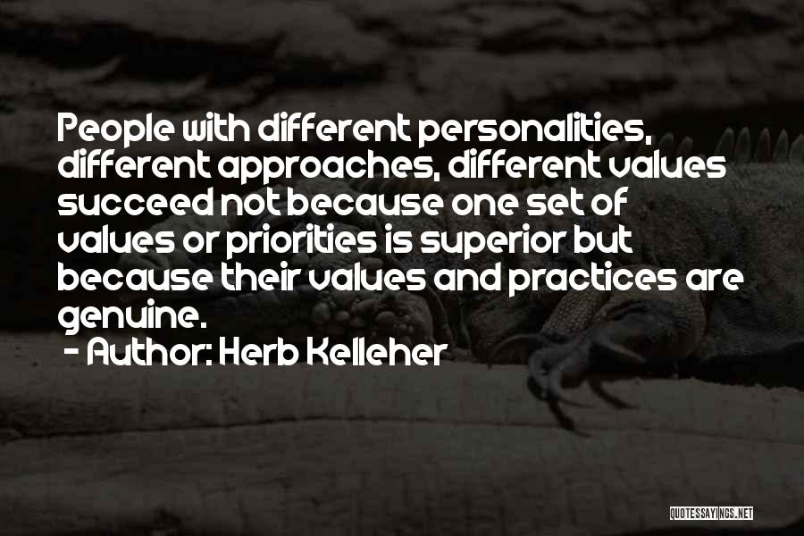 Values And Priorities Quotes By Herb Kelleher