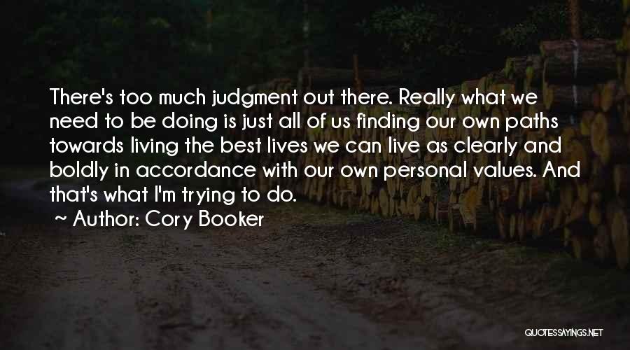 Values And Quotes By Cory Booker