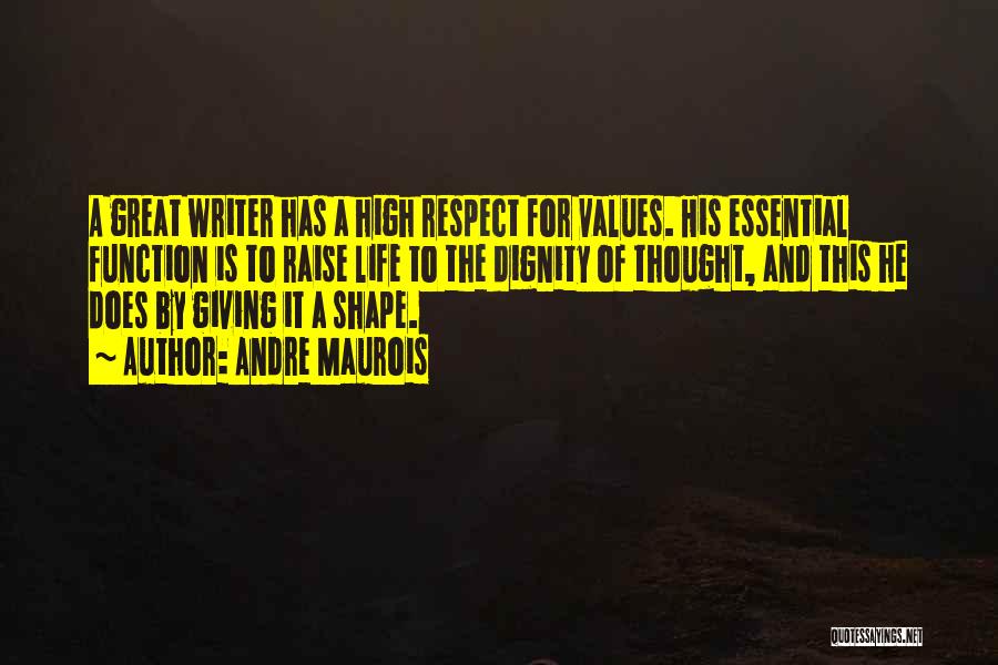 Values And Respect Quotes By Andre Maurois