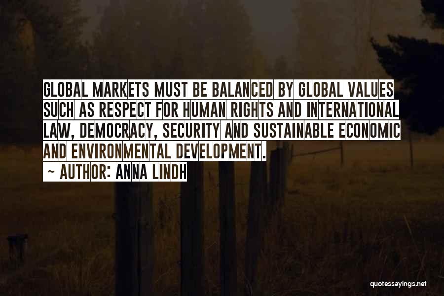 Values And Respect Quotes By Anna Lindh