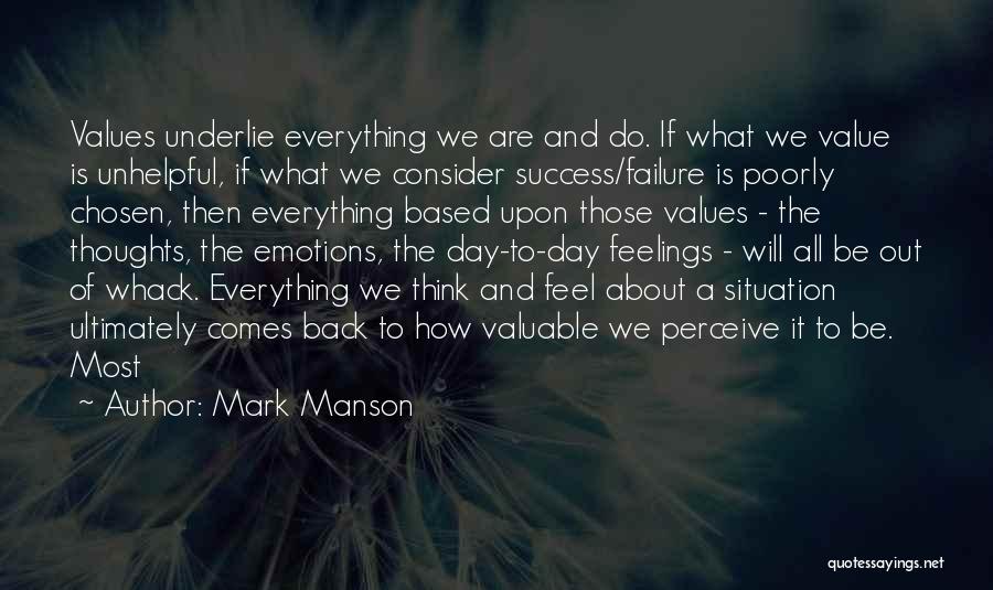 Values And Success Quotes By Mark Manson
