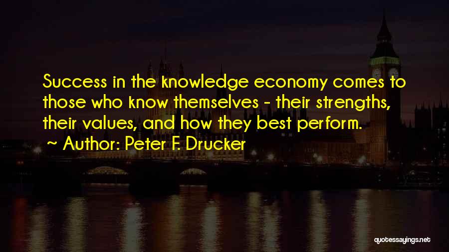 Values And Success Quotes By Peter F. Drucker