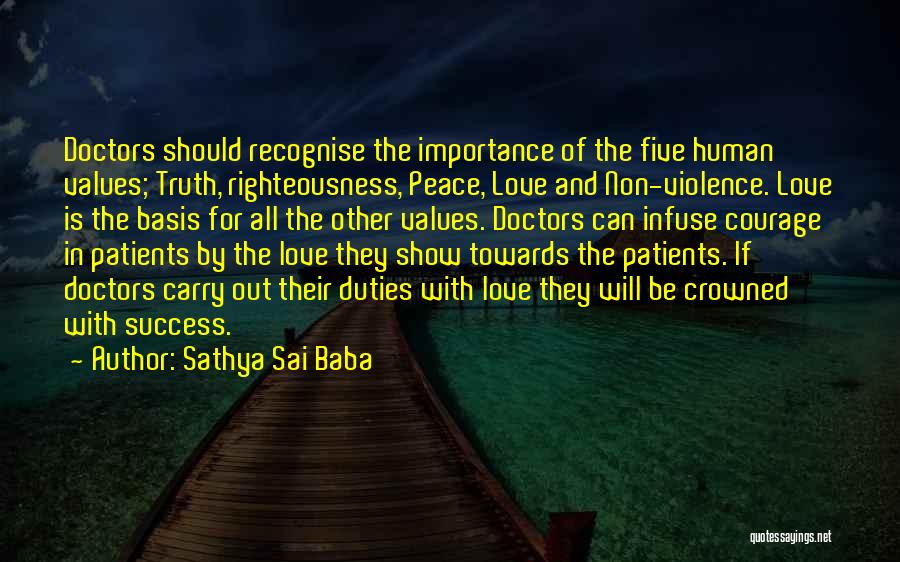 Values And Success Quotes By Sathya Sai Baba