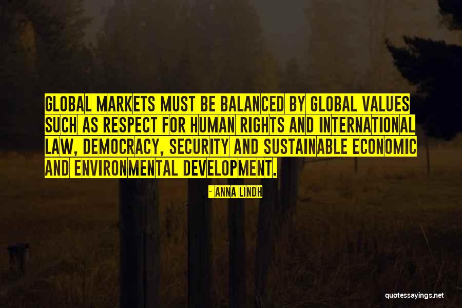 Values Development Quotes By Anna Lindh Values Development Quotes By Anna Lindh