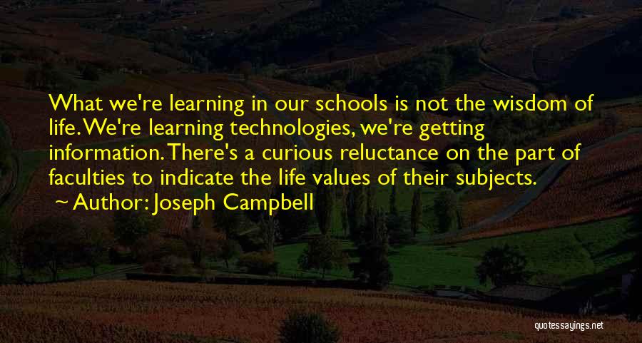 Values Education Quotes By Joseph Campbell