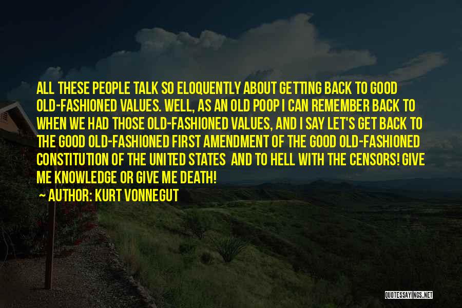 Values Education Quotes By Kurt Vonnegut