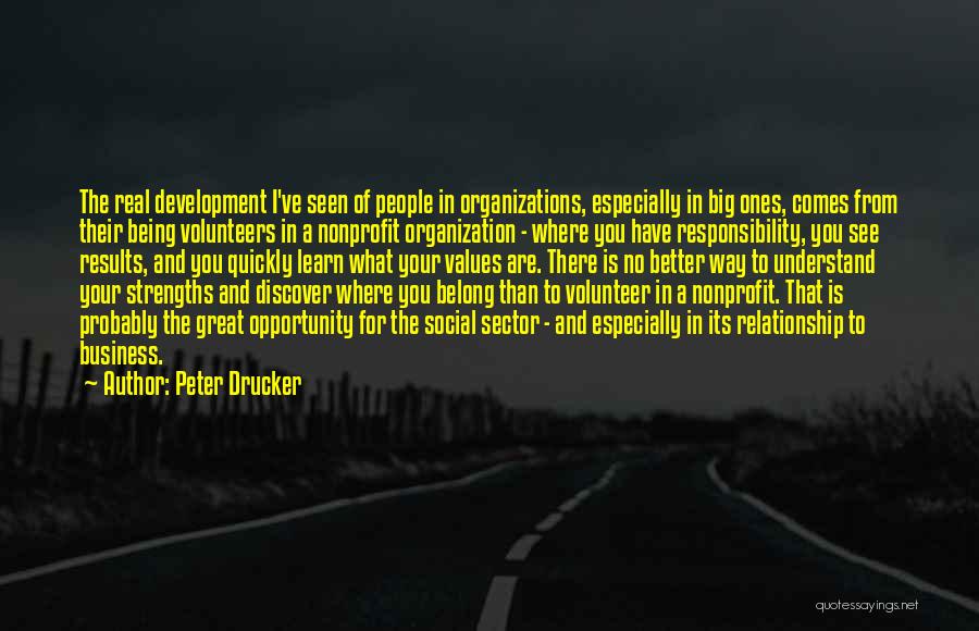 Values In Business Quotes By Peter Drucker