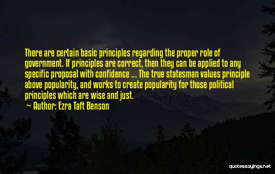 Values Quotes By Ezra Taft Benson