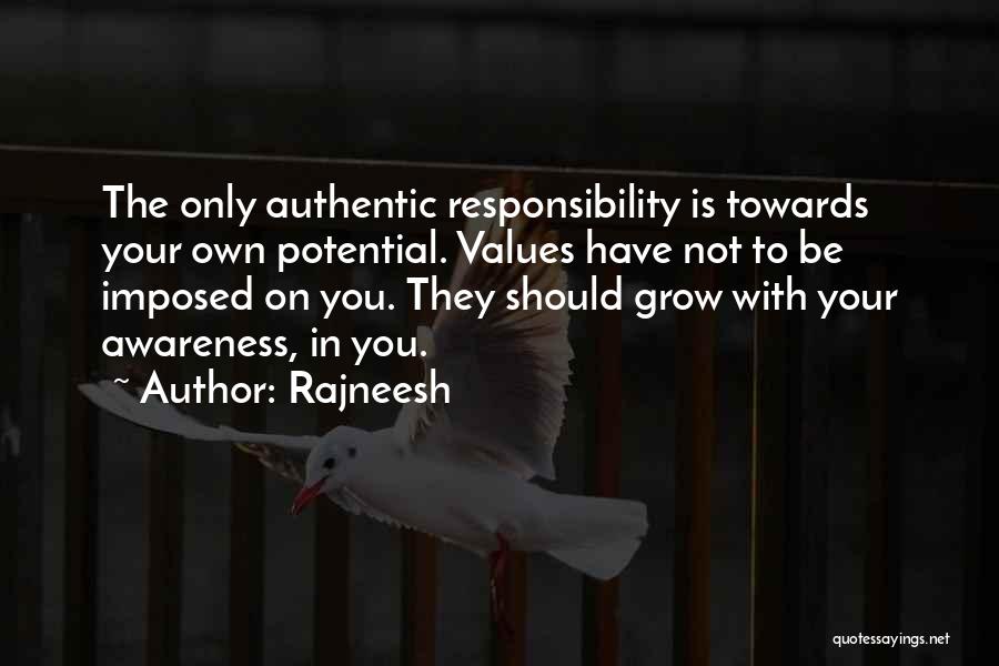 Values Quotes By Rajneesh
