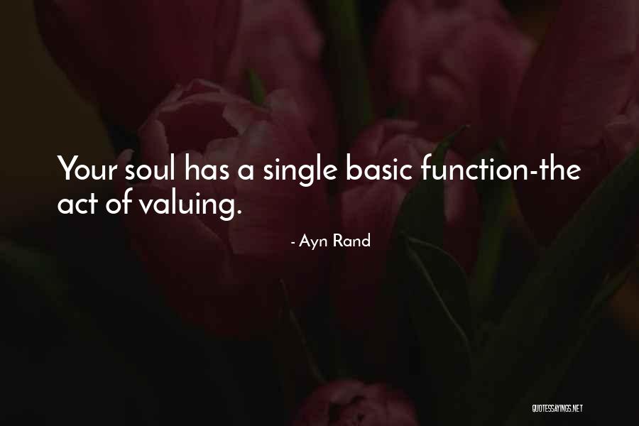 Valuing Things Quotes By Ayn Rand