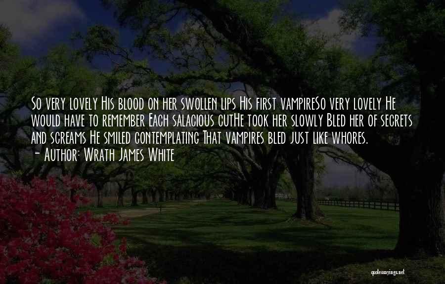 Vampires And Blood Quotes By Wrath James White