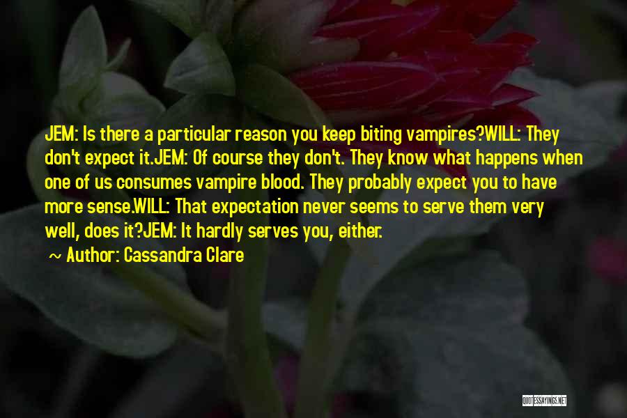 Vampires Biting Quotes By Cassandra Clare