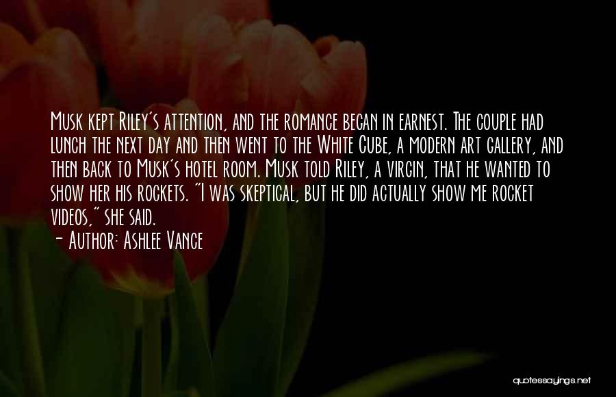 Vance Quotes By Ashlee Vance